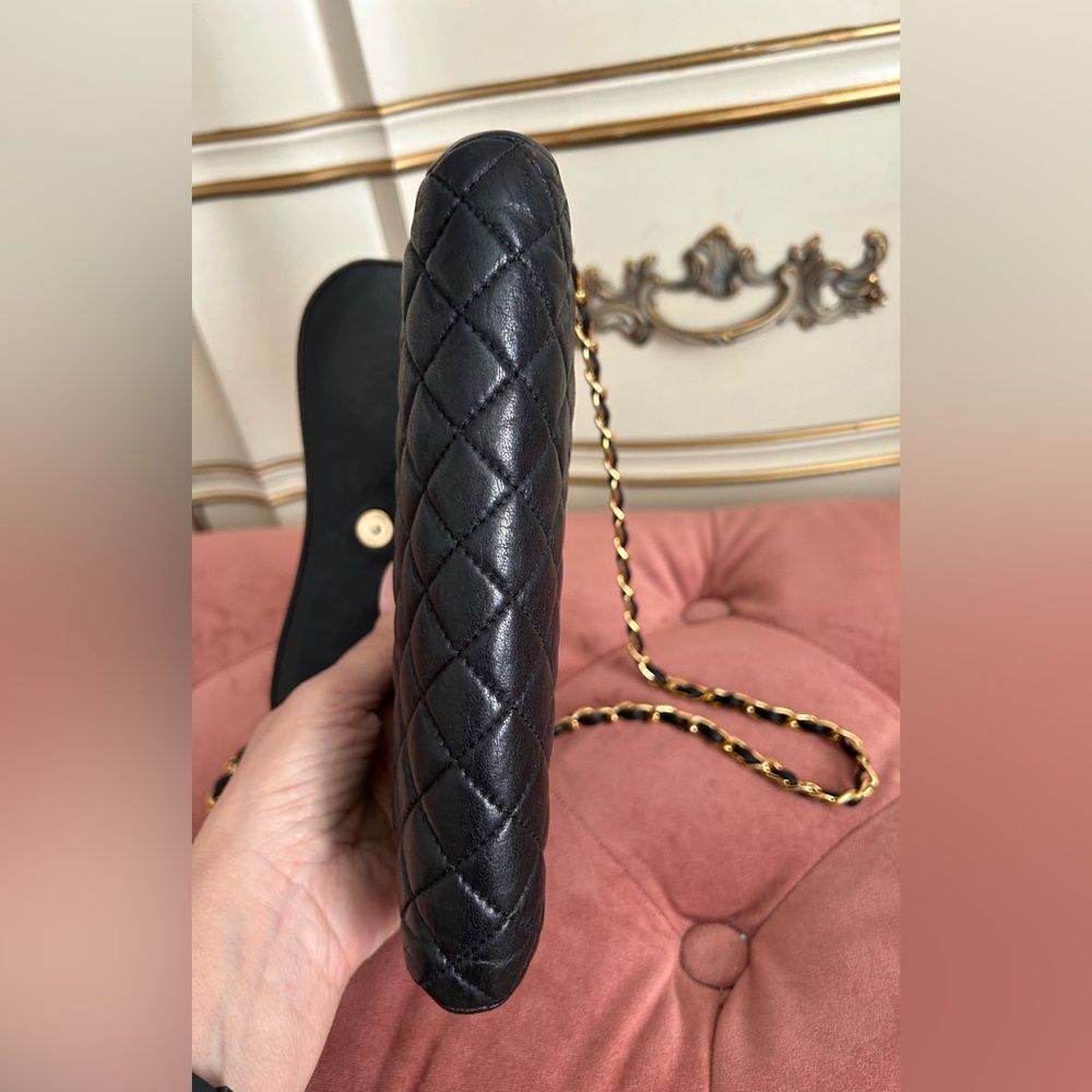 Fion Quilted Black Crossbody Black Bag EUC - Picture 2 of 10
